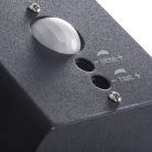 Kanlux kerti lámpatest E27 foglalattal, 210 mm, IP44, szögletes, antracit, alumínium, VADRA