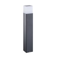   Kanlux kerti lámpatest E27 foglalattal, 500 mm, IP44, szögletes, antracit, alumínium, VADRA