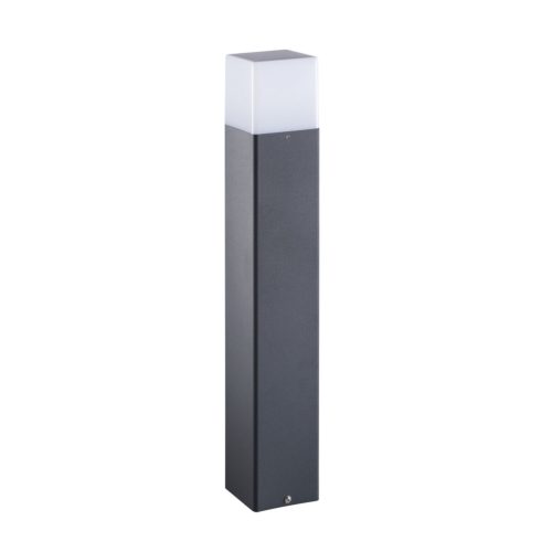 Kanlux kerti lámpatest E27 foglalattal, 500 mm, IP44, szögletes, antracit, alumínium, VADRA