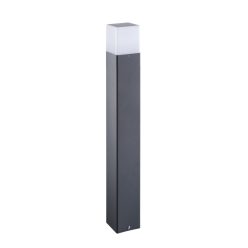  Kanlux kerti lámpatest E27 foglalattal, 800 mm, IP44, szögletes, antracit, alumínium, VADRA