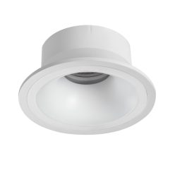  Kanlux Ø102 mm, GU10, IP20, matt fehér színű, alumínium házas, kerek spot lámpa keret, IMINES