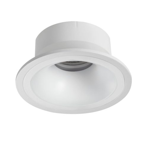 Kanlux Ø102 mm, GU10, IP20, matt fehér színű, alumínium házas, kerek spot lámpa keret, IMINES