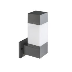   Kanlux kerti lámpatest E27 foglalattal, 435 mm, IP54, szögletes, grafit, műanyag házas, INVO OP