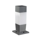 Kanlux kerti lámpatest E27 foglalattal, 470 mm, IP54, szögletes, grafit, műanyag házas, INVO OP