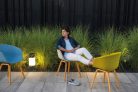 Kanlux kerti lámpatest E27 foglalattal, 770 mm, IP54, szögletes, grafit, műanyag házas, INVO OP
