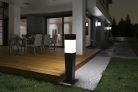 Kanlux kerti lámpatest E27 foglalattal, 770 mm, IP54, szögletes, grafit, műanyag házas, INVO OP