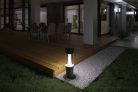 Kanlux kerti lámpatest GU10 foglalattal, 470 mm, IP54, henger alakú, grafit, műanyag, INVO TR