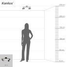 Kanlux 2xGU10, fekete/arany, acél házas, Ø65 mm fali-mennyezeti lámpatest, MILENO - vízszintesen, függőlegesen állítható