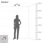 Kanlux 2xGU10, ezüst/réz, acél házas, Ø65 mm fali-mennyezeti lámpatest, MILENO - vízszintesen, függőlegesen állítható