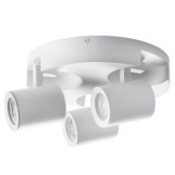   Kanlux 3xGU10, IP20, Ø58mm, alumínium házas fali-mennyezeti lámpatest, LAURIN