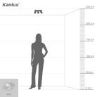 Kanlux 3xGU10, IP20, Ø58mm, fehér, alumínium házas fali-mennyezeti lámpatest, LAURIN
