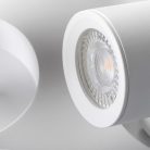 Kanlux 3xGU10, IP20, Ø58mm, fehér, alumínium házas fali-mennyezeti lámpatest, LAURIN