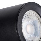 Kanlux GU10, IP20, Ø58mm, fekete, alumínium házas fali-mennyezeti lámpatest, LAURIN