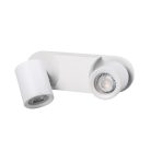 Kanlux 2xGU10, fehér, alumínium házas, Ø58 mm fali-mennyezeti lámpatest, LAURIN - vízszintesen, függőlegesen állítható
