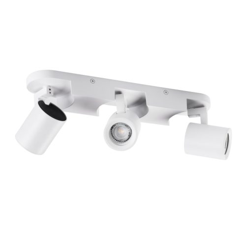 Kanlux 3xGU10, IP20, Ø58mm, fehér, alumínium házas fali-mennyezeti lámpatest, LAURIN