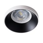 Kanlux 12V, Ø75 mm, GU10, IP20, fehér, fekete színű, alumínium házas, kerek spot lámpa keret, SIMEN DSO