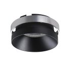 Kanlux 12V, Ø75 mm, GU10, IP20, fehér, fekete színű, alumínium házas, kerek spot lámpa keret, SIMEN DSO
