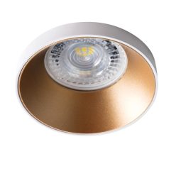   Kanlux Ø75 mm, GU10, IP20, fehér, arany színű, alumínium házas, kerek spot lámpa keret, SIMEN DSO