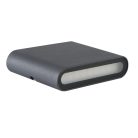 Kanlux 8W, 300 lm, 4000K, 90x115, IP54, grafit színű, alumínium házas, természetes fehér kültéri homlokzati lámpatest, GARTO LED - két oldalról világító