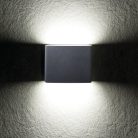 Kanlux 8W, 300 lm, 4000K, 90x115, IP54, grafit színű, alumínium házas, természetes fehér kültéri homlokzati lámpatest, GARTO LED - két oldalról világító