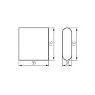 Kanlux 8W, 300 lm, 4000K, 90x115, IP54, grafit színű, alumínium házas, természetes fehér kültéri homlokzati lámpatest, GARTO LED - két oldalról világító