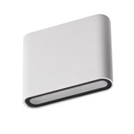   Kanlux 8W, 350 lm, 4000K, 90x115, IP54, fehér színű, alumínium házas, természetes fehér kültéri homlokzati lámpatest, GARTO LED - két oldalról világító