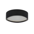 Kanlux 20W, IP20, E27, Ø275 mm, kerek, fekete, fa házas LED mennyezeti lámpatest, JASMIN