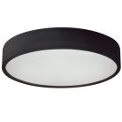 Kanlux 3x20W, IP20, E27, Ø475 mm, kerek, fekete, fa házas LED mennyezeti lámpatest, JASMIN