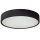Kanlux 3x20W, IP20, E27, Ø475 mm, kerek, fekete, fa házas LED mennyezeti lámpatest, JASMIN