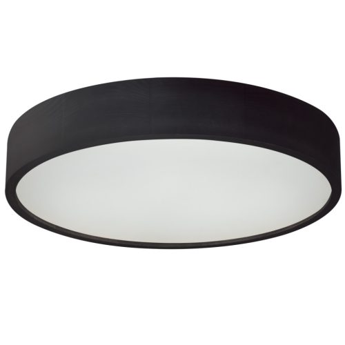 Kanlux 3x20W, IP20, E27, Ø475 mm, kerek, fekete, fa házas LED mennyezeti lámpatest, JASMIN