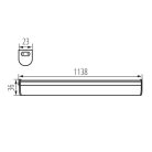 Kanlux 15W, 2400 lm, 4000K, 23x1138 mm, természetes fehér LED bútorvilágító lámpatest, MERA LED - sorolható, 30 000 h élettartam