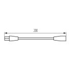 Kanlux, 20 cm fehér összekötő kábel MERA LED bútorlámpákhoz, 2,5A/250V, IP20, MERA LED PP - egyszerű telepítés, 2 év garancia