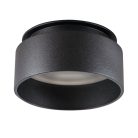 Kanlux Ø80 mm, GU10, IP20, fekete színű, alumínium házas, kerek spot lámpa keret, GOVIK