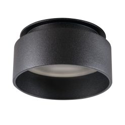   Kanlux Ø80 mm, GU10, IP20, fekete színű, alumínium házas, kerek spot lámpa keret, GOVIK
