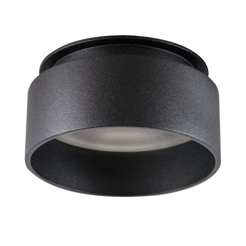 Kanlux Ø80 mm, GU10, IP20, fekete színű, alumínium házas, kerek spot lámpa keret, GOVIK