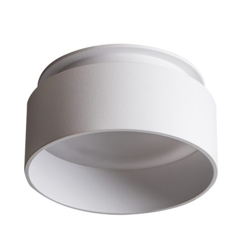 Kanlux Ø80 mm, GU10, IP20, fehér színű, alumínium házas, kerek spot lámpa keret, GOVIK