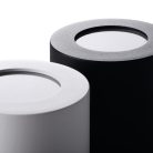 Kanlux mennyezeti spot lámpatest GU10 foglalattal, Ø80 mm, IP44, henger alakú, matt fekete, alumínium, SANI