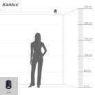 Kanlux mennyezeti spot lámpatest GU10 foglalattal, Ø80 mm, IP44, henger alakú, matt fekete, alumínium, SANI