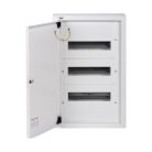 Kanlux 230/400V AC, 3x12P, 115x581x375 mm, fehér, vas fém kapcsolószekrény, KP-DB-I-MS-312 – elektromos hálózat védelméhez