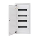 Kanlux 230/400V AC, 4x12P, 115x715x375 mm, fehér, vas fém kapcsolószekrény, KP-DB-I-MS-412 – elektromos hálózat védelméhez