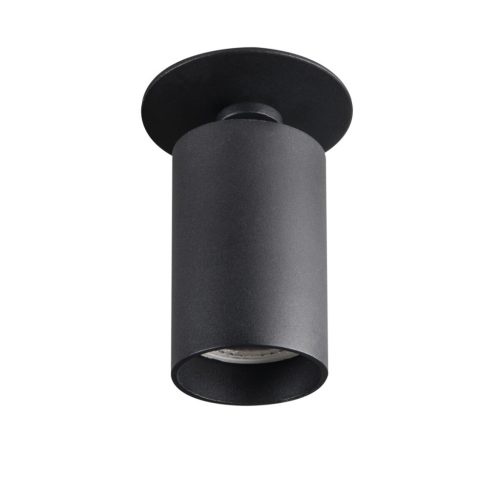Kanlux GU10, IP20, Ø56 mm, fekete, alumínium házas, kerek, 90°-ban állítható mennyezeti spot lámpatest, CHIRO