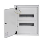 Kanlux 230/400V AC, 2x12P, 115x448x375 mm, fehér, vas fém kapcsolószekrény, KP-DB-I-MS-212 – elektromos hálózat védelméhez