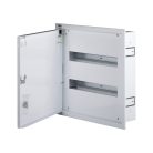 Kanlux, 230/400 AC, 2x18P, IP30, fali süllyesztett, fehér, ITS KP-DB-I-MF-218 fém elosztódoboz - acél kapcsolószekrény, tartós megoldás
