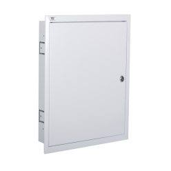  IDEAL TS 63A, 3x18 modul, fehér, acél fali süllyesztett fém kapcsolószekrény, KP-DB-I-MF-318
