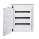 Kanlux, 230/400 AC, 3x18P, IP30, oldalfali, fehér, ITS KP-DB-I-MS-318 fém elosztódoboz - tartós vas fém kapcsolószekrény