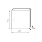 Kanlux 230/400V AC, 4x18P, 115x715x485 mm, fehér, vas fém kapcsolószekrény, KP-DB-I-MS-418 – elektromos hálózat védelméhez