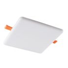 Kanlux süllyesztett lámpatest, 10W, 1000lm, 125x125 mm, 120°, 4000K, IP65/20, szögletes, fehér, alumínium házas, AREL LED