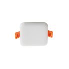 Kanlux süllyesztett lámpatest, 6W, 450lm, Ø75mm, 120°, 4000K, IP65/20, kerek, fehér, alumínium házas, AREL LED