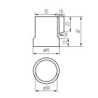 Kanlux kerámia lámpafoglalat, 250V AC, 4A, E27 foglalat - oldalsó rögzítőfüllel (L alakú szerelőkonzollal) ellátott kivitel