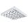 Kanlux 4xG13, fehér, acél házas, 614x614 mm, falon kívüli lámpatest, NOTUS 4LED